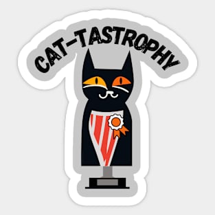 Cat-TasTrophy Cat Sticker